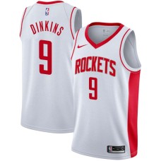 Houston Rockets #9 Byron Dinkins Jersey -White