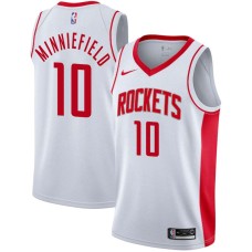 Houston Rockets #10 Dirk Minniefield Jersey -White