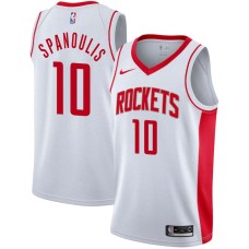 Houston Rockets #10 Vassilis Spanoulis Jersey -White