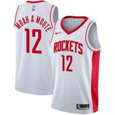 Houston Rockets #12 Luc Mbah a Moute Jersey -White