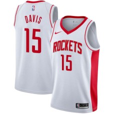 Houston Rockets #15 Emanual Davis Jersey -White