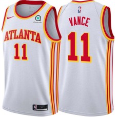 Atlanta Hawks #11 Gene Vance Jersey -White