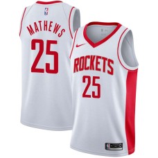 Houston Rockets #25 Garrison Mathews Jersey -White