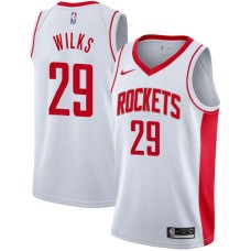 Houston Rockets #29 Mike Wilks Jersey -White