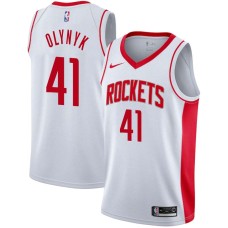 Houston Rockets #41 Kelly Olynyk Jersey -White