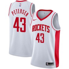 Houston Rockets #43 Jim Petersen Jersey -White