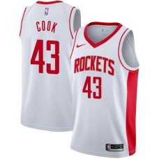 Houston Rockets #43 Brian Cook Jersey -White