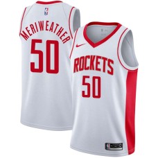 Houston Rockets #50 Joe Meriweather Jersey -White