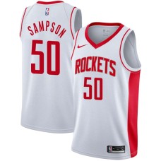 Houston Rockets #50 Ralph Sampson Jersey -White