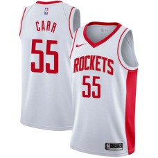 Houston Rockets #55 Antoine Carr Jersey -White