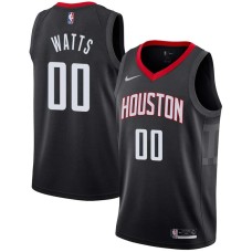 Houston Rockets #00 Slick Watts Jersey -Black