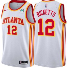 Atlanta Hawks #12 Dick Ricketts Jersey -White