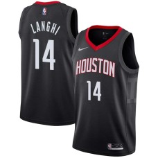 Houston Rockets #14 Dan Langhi Jersey -Black