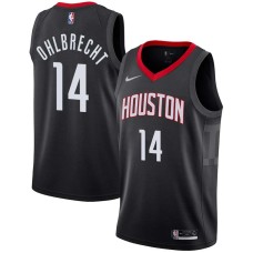 Houston Rockets #14 Tim Ohlbrecht Jersey -Black