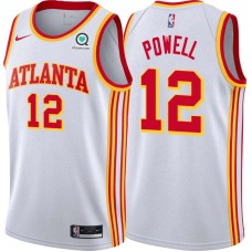 Atlanta Hawks #12 Josh Powell Jersey -White