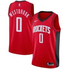 Houston Rockets #0 Russell Westbrook Jersey -Red