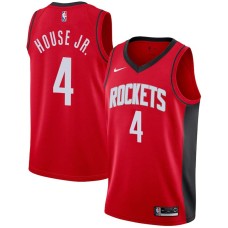 Houston Rockets #4 Danuel House Jr Jersey -Red