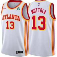 Atlanta Hawks #13 Hanno Mottola Jersey -White