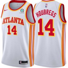 Atlanta Hawks #14 Bob Houbregs Jersey -White