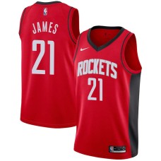 Houston Rockets #21 Henry James Jersey -Red