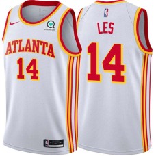 Atlanta Hawks #14 Jim Les Jersey -White