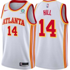 Atlanta Hawks #14 Malcolm Hill Jersey -White