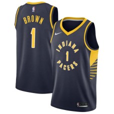 Indiana Pacers #1 Roger Brown Jersey -NAVY