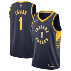 Indiana Pacers #1 Bo Lamar Jersey -NAVY