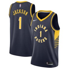 Indiana Pacers #1 Stephen Jackson Jersey -NAVY