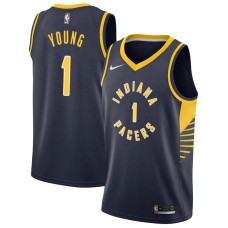 Indiana Pacers #1 Joe Young Jersey -NAVY