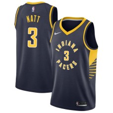 Indiana Pacers #3 Kenny Natt Jersey -NAVY