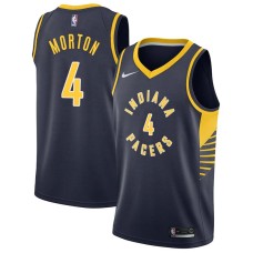 Indiana Pacers #4 Richard Morton Jersey -NAVY