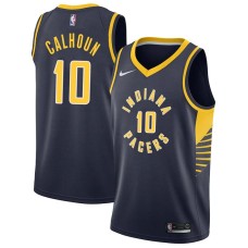 Indiana Pacers #10 Corky Calhoun Jersey -NAVY