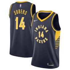 Indiana Pacers #14 Ricky Sobers Jersey -NAVY