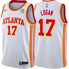 Atlanta Hawks #17 John Logan Jersey -White