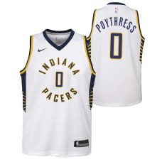 Indiana Pacers #0 Alex Poythress Jersey -White