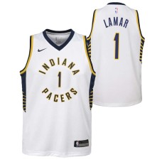 Indiana Pacers #1 Bo Lamar Jersey -White