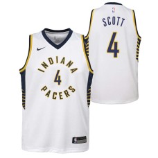 Indiana Pacers #4 Byron Scott Jersey -White