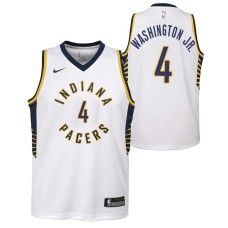 Indiana Pacers #4 Duane Washington Jr Jersey -White