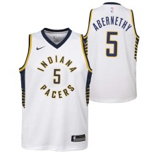 Indiana Pacers #5 Tom Abernethy Jersey -White