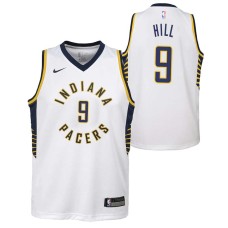 Indiana Pacers #9 Solomon Hill Jersey -White