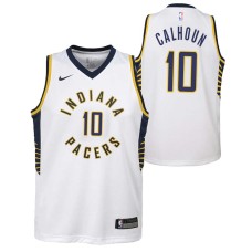 Indiana Pacers #10 Corky Calhoun Jersey -White