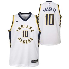 Indiana Pacers #10 Joe Hassett Jersey -White