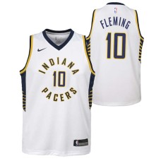 Indiana Pacers #10 Vern Fleming Jersey -White