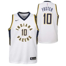 Indiana Pacers #10 Jeff Foster Jersey -White