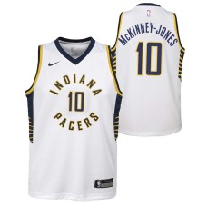 Indiana Pacers #10 Trey McKinney-Jones Jersey -White