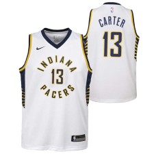 Indiana Pacers #13 Ron Carter Jersey -White