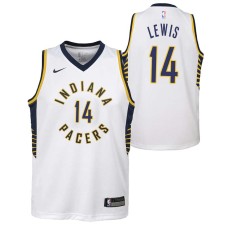 Indiana Pacers #14 Freddie Lewis Jersey -White