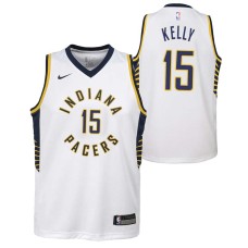 Indiana Pacers #15 Arvesta Kelly Jersey -White