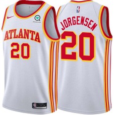 Atlanta Hawks #20 Noble Jorgensen Jersey -White